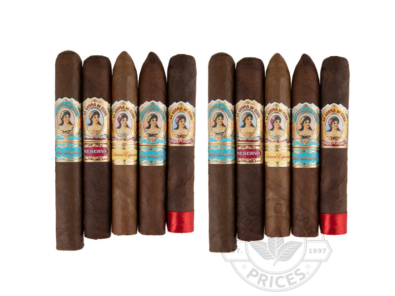 La Aroma De Cuba 5 Cigar 92-95 Rated Sampler 2x Deal - 10 Cigars