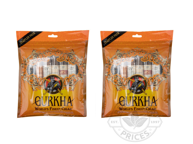 Gurkha Cellar Reserve Fresh Pack Sampler - Orange Sampler 2x Deal - 12 Cigars
