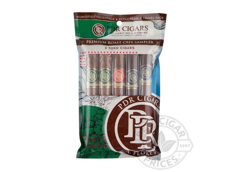 PDR Premium Roast Cafe Toro Collection Sampler Fresh Pack 2x Deal - 5 Cigars