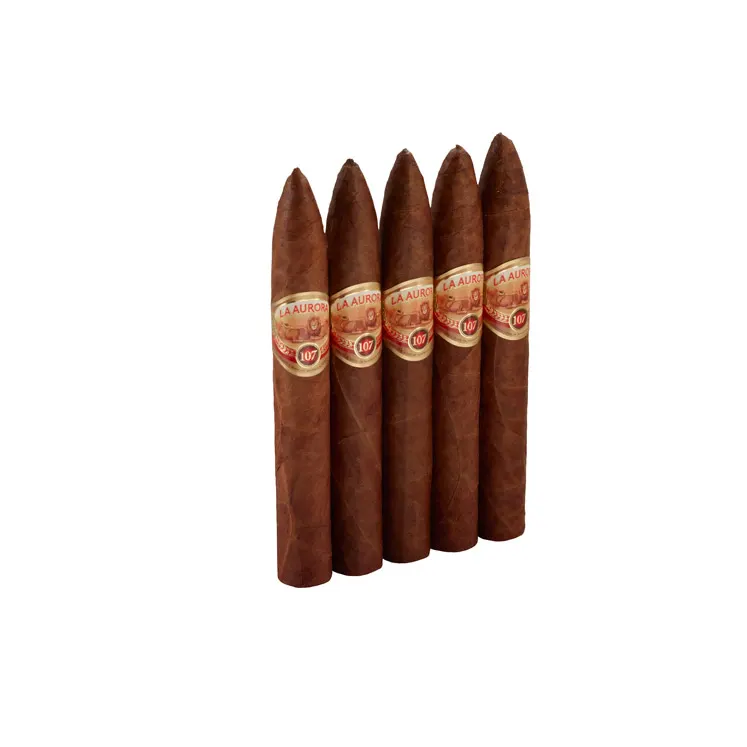 La Aurora 107 Ecuador Belicoso Natural | Belicoso | Pack of 5