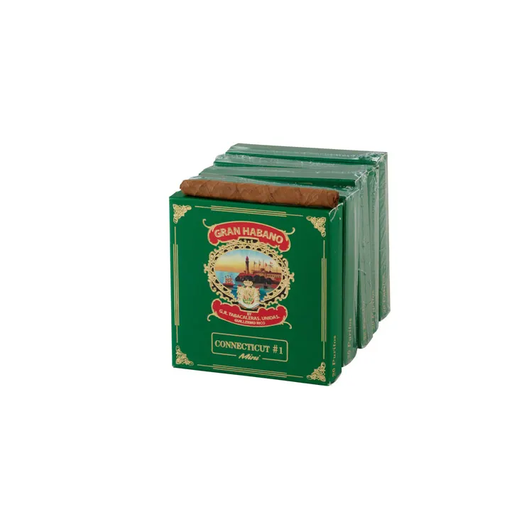 Gran Habano #1 Connecticut Cigarillos Natural | Cigarillo | Pack of 100