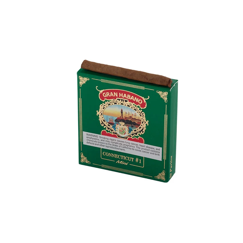 Gran Habano #1 Connecticut Cigarillos Natural | Cigarillo | Pack of 20