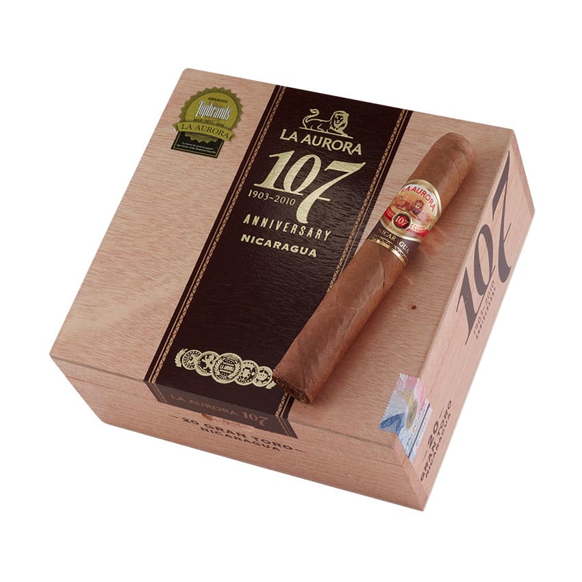 La Aurora 107 Nic Gran Toro Natural | Double Toro | Box of 20