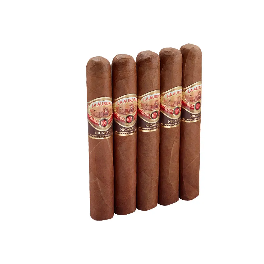 La Aurora 107 Nic Gran Toro Natural | Double Toro | Pack of 5