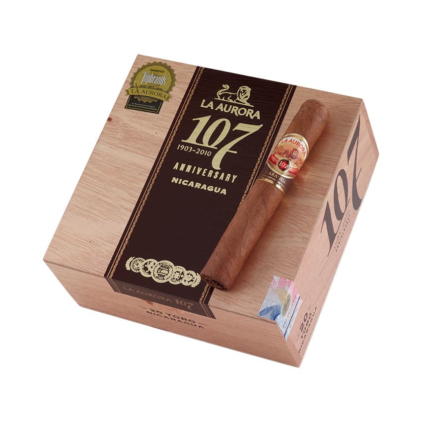 La Aurora 107 Nicaragua Toro Natural | Toro | Box of 20