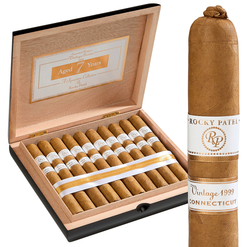 Rocky Patel Vintage 1999 Connecticut | Corona Pig Tail | Box of 20