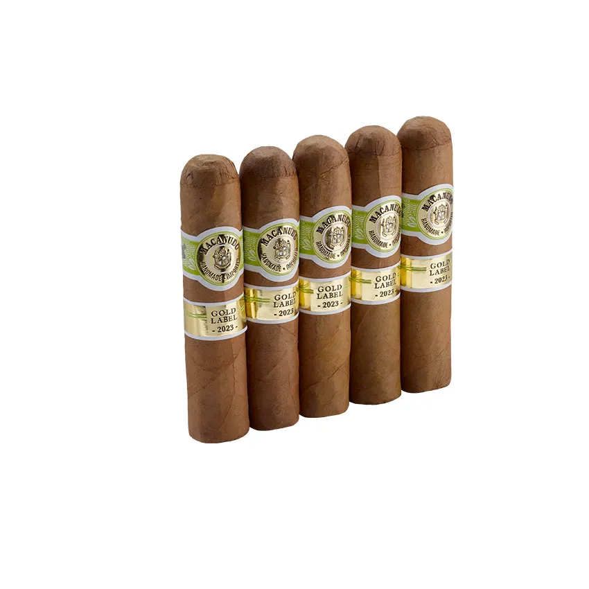 Macanudo Gold Label Golden Nugget Natural | Robusto | Pack of 5
