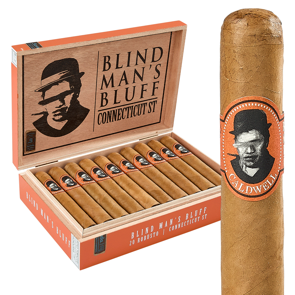 Caldwell Blind Mans Bluff Sweet Tip Connecticut | Robusto | Box of 20