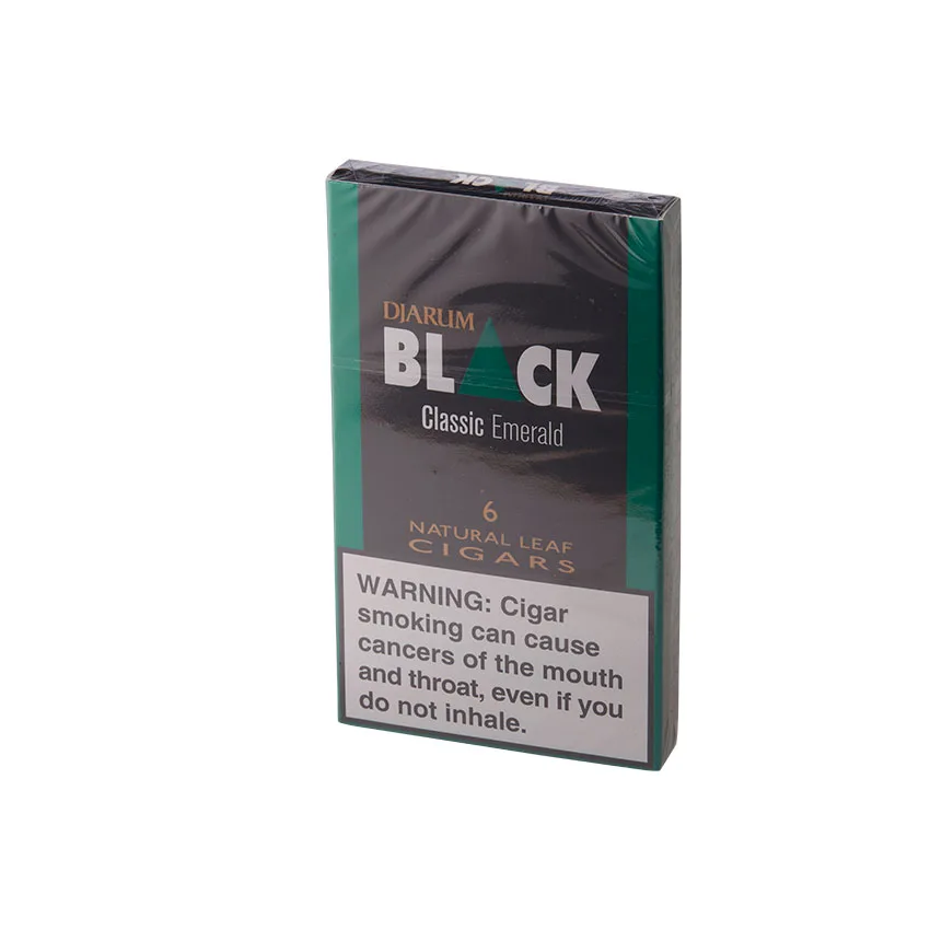Djarum Black Classic Emerald Natural Leaf (6) | Cigarillo | Pack of 6