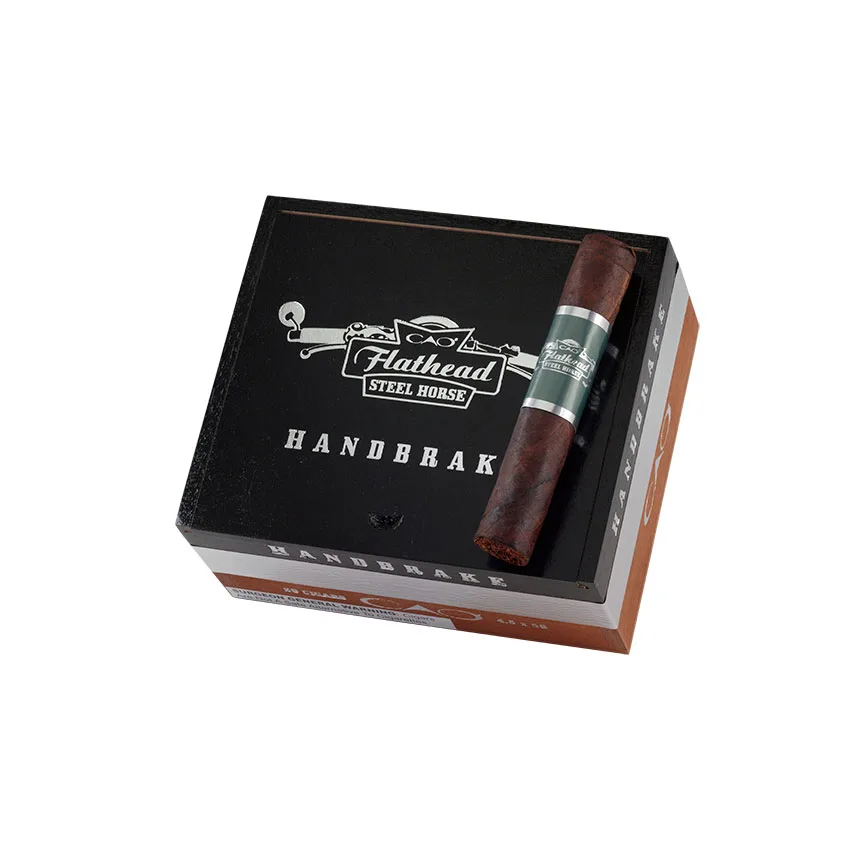 CAO Flathead Steel Horse Handbrake Oscuro | Robusto | Box of 20