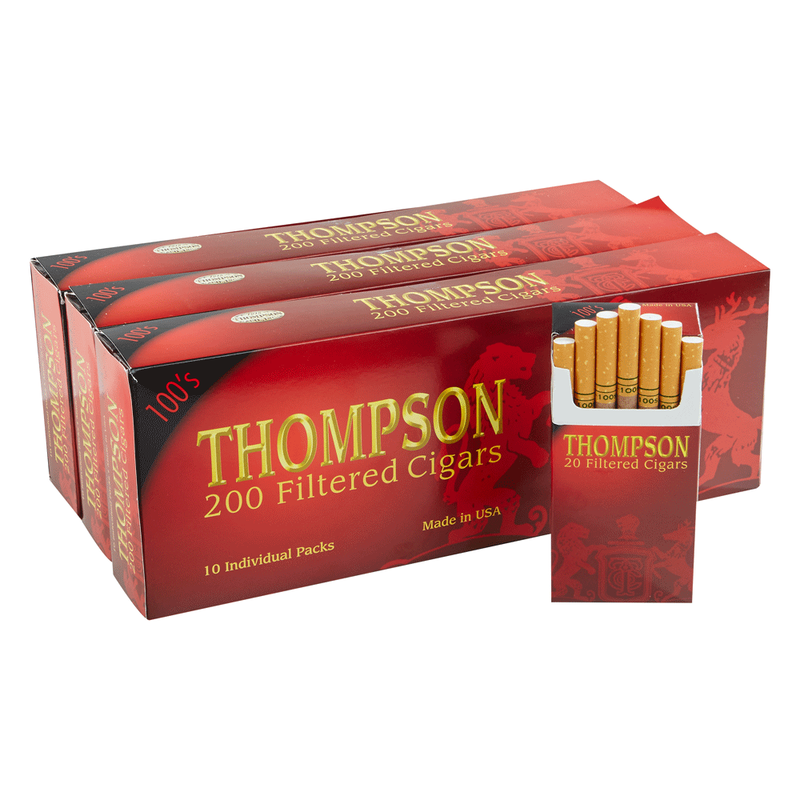 Thompson Filtered Cigars Pack of 1200 [6 cartons]