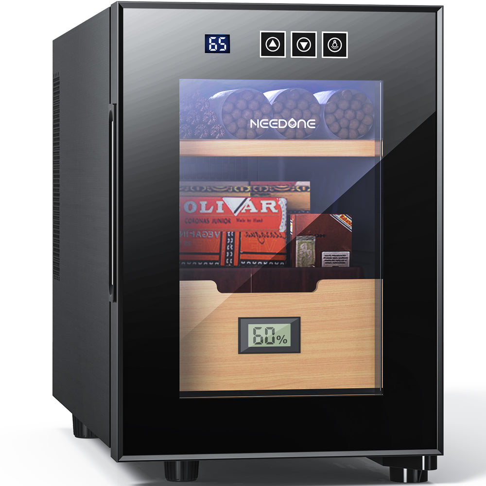 NO-16B Cigar Humidor, 16L Heating Cooling Cabinet