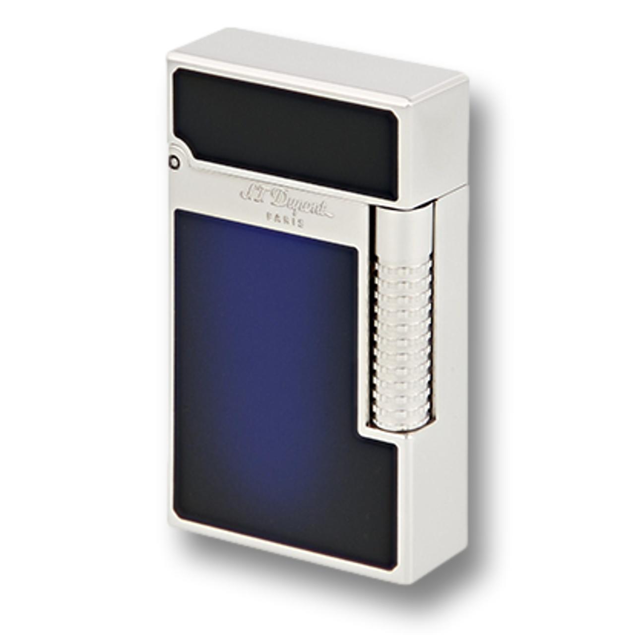 S.T. Dupont Lacquer Le Grand Dual Soft and Torch Flame Cigar Lighter | Blue Palladium