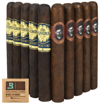 Smash Pack: Oliveros Gran Retorno Maduro vs Caldwell Blind Man's Bluff Maduro - 10 Cigars