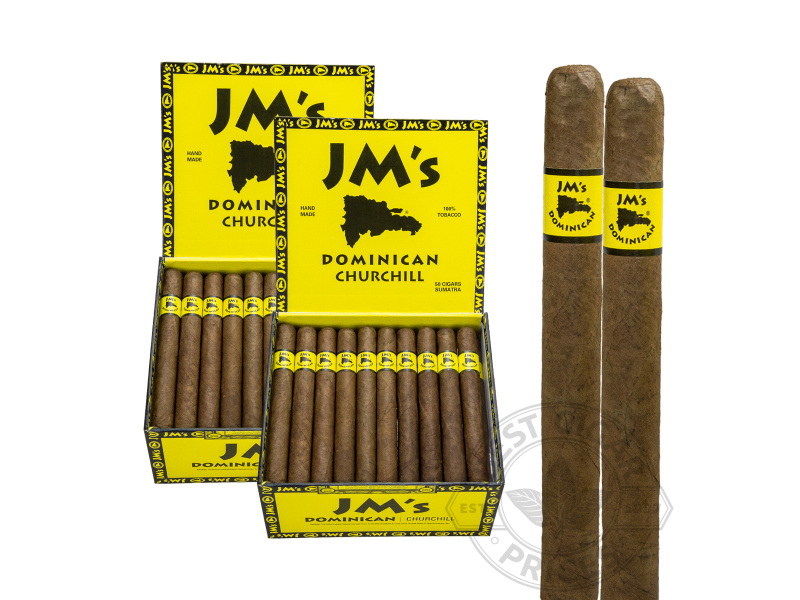 JM's Dominican Churchill Sumatra - 100 Cigars