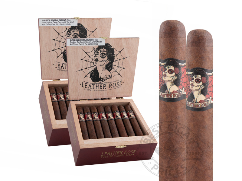 Deadwood Leather Rose Petite Corona By Drew Estate - 48 Cigars
