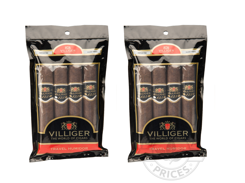 Villiger 125th Habano 6x60 4 Cigar Fresh Pack 2x Deal - 8 Cigars