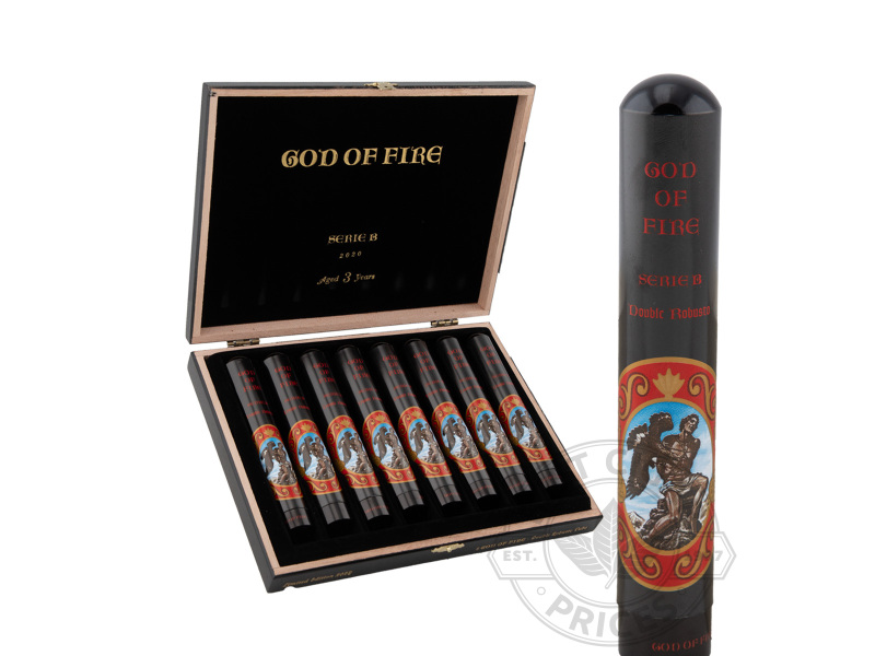 God Of Fire Serie B Double Robusto Tubo - 8 Cigars