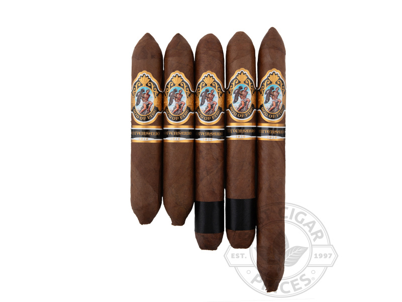 God Of Fire Aniversario 5 Cigar Assortment Sampler - 5 Cigars