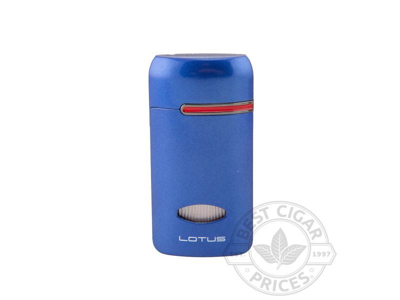 Matrix Triple Flame Lighter By Lotus - Blue Metallic - Box of 20