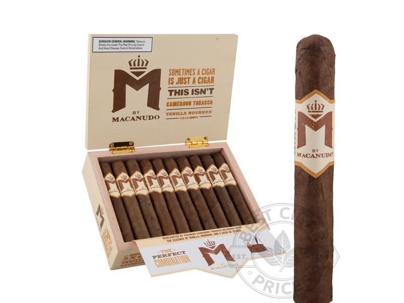 M By Macanudo Infused
Vanilla Bourbon Robusto - 20 Cigars