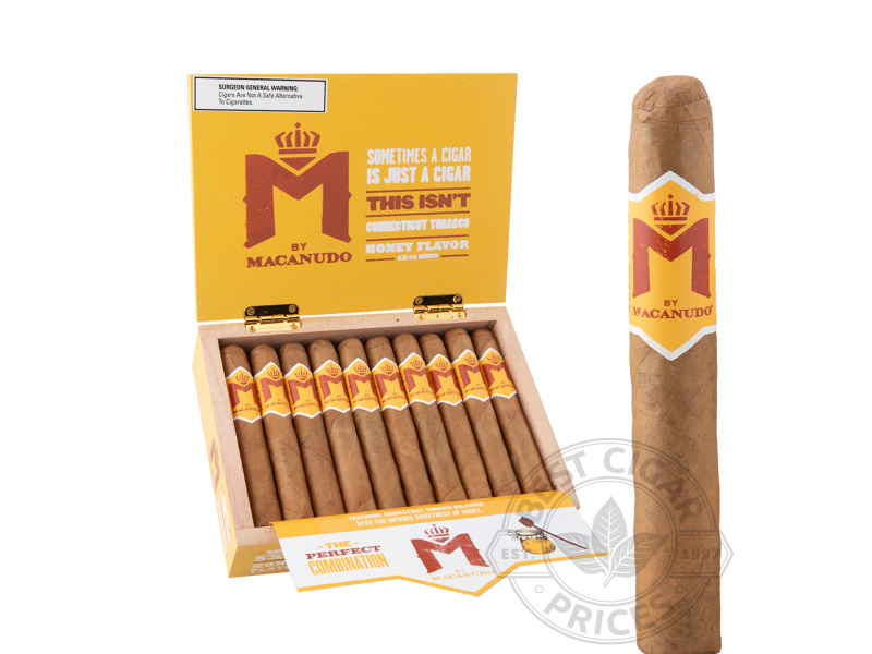 M By Macanudo Infused Honey Robusto - 20 Cigars
