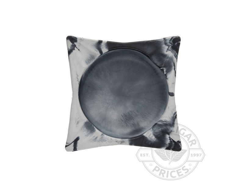 Concrete Classic Square Ashtray By Storcks Designs - Black Marbled - Box of 20