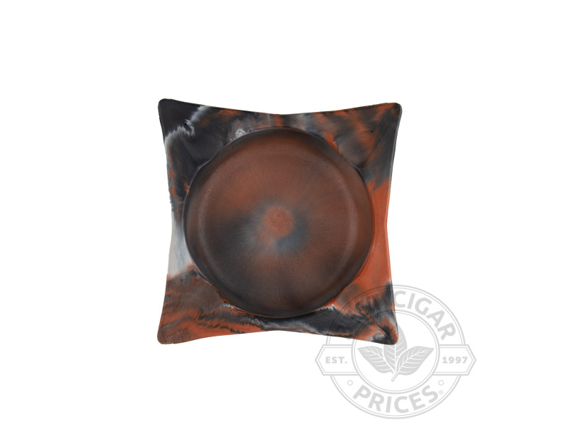 Concrete Classic Square Ashtray By Storcks Designs - Terracotta Marbled - Box of 20