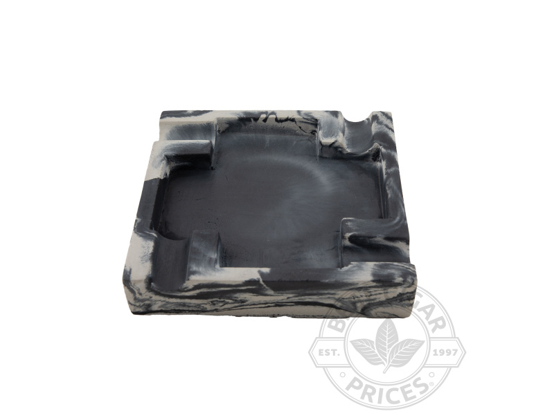 Concrete Large Ashtray By Storcks Designs - Black Marbled - Box of 20