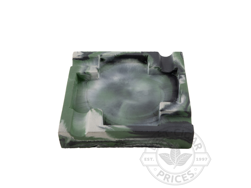 Concrete Large Ashtray By Storcks Designs - Green Marbled - Box of 20