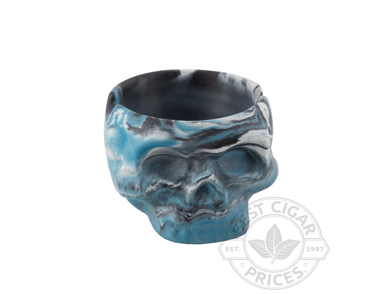 Concrete Skull Bowl Ashtray By Storcks Designs - Blue Marbled - Box of 20