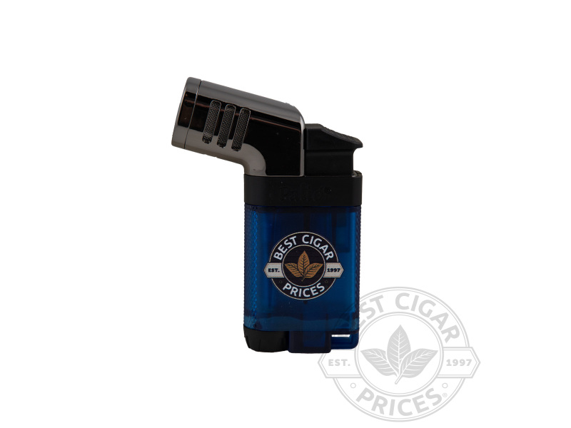 Best Cigar Prices Palio Pistola Angled Double Jet Lighter - Blue - Box of 20