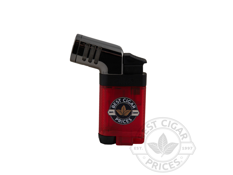 Best Cigar Prices Palio Pistola Angled Double Jet Lighter - Red - Box of 20