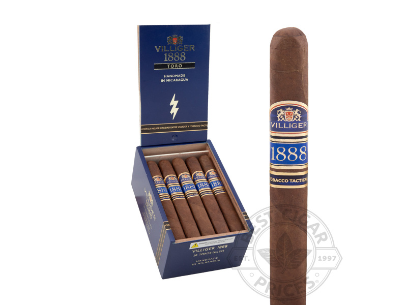 Villiger 1888 Nicaragua Box-Pressed Toro - 20 Cigars