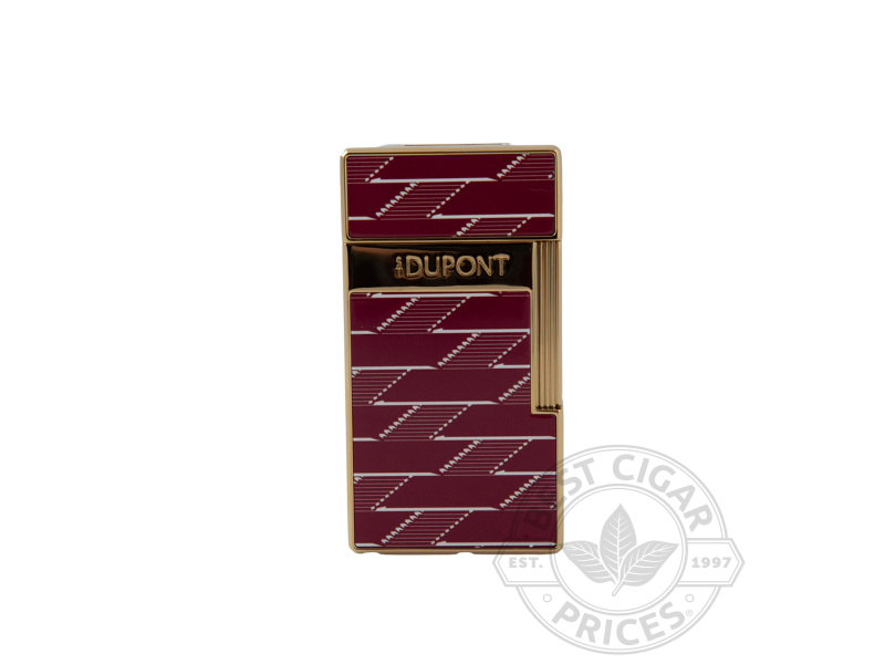 Biggy 1872 Monogram Lighter By S.T. Dupont - Burgundy - Box of 20