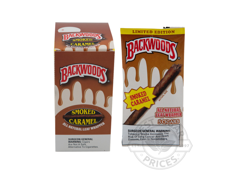 Backwoods Smoked Caramel Pack Of 40 - Small Packs: 40 Cigarillos