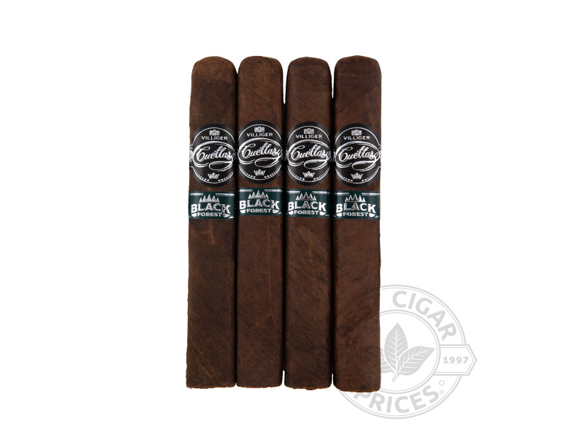 Cuellar Black Forest Toro Gordo By Villiger - 4 Cigars