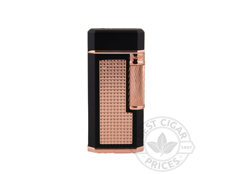 Xikar Ardore Soft Flame Lighter - Black & Rose Gold - Box of 20