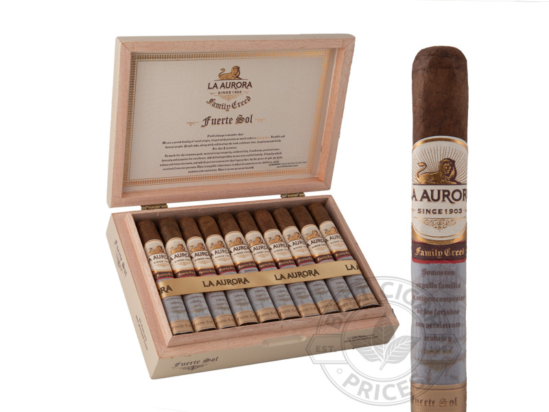 La Aurora Family Creed Series Fuerte Sol Robusto Box-pressed - 20 Cigars