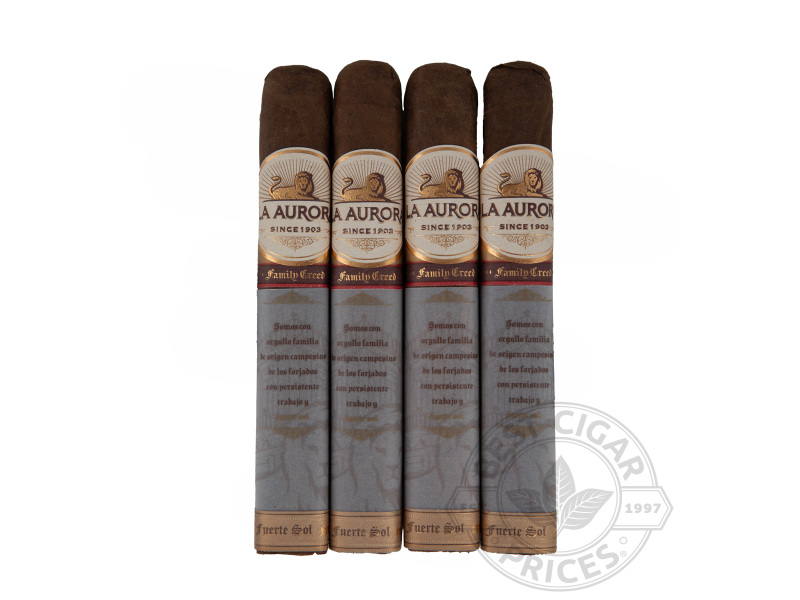 La Aurora Family Creed Series Fuerte Sol Gran Toro Box-pressed - 4 Cigars