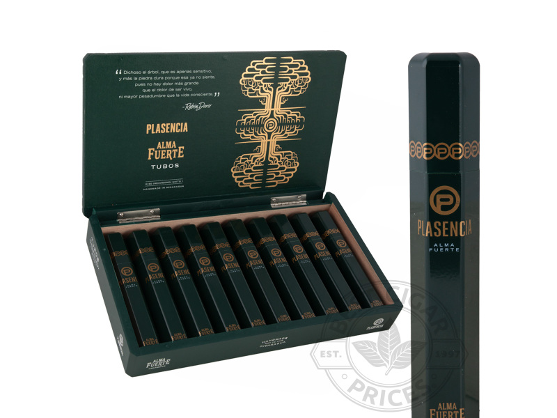 Plasencia Alma Fuerte Sixto I Hexagon Natural Tubo - 10 Cigars