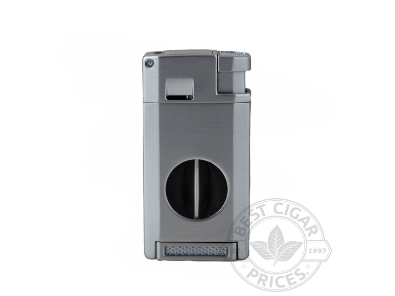 Lotus Excalibur V-Cut Double Torch Lighter - Chrome - Box of 20