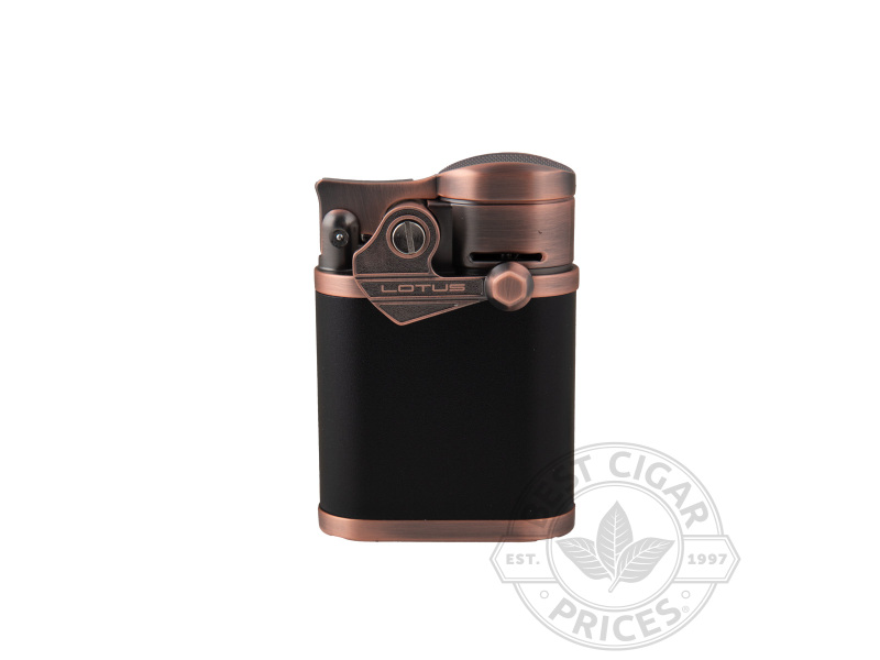 Lotus Winston Quad Torch Desktop Lighter - Copper & Black - Box of 20