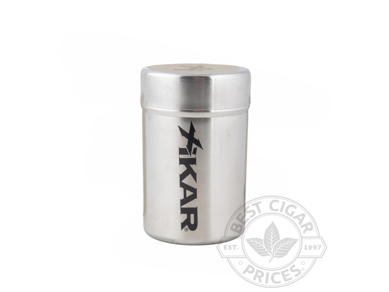 Xikar Portable Ash Can - Silver - Box of 20