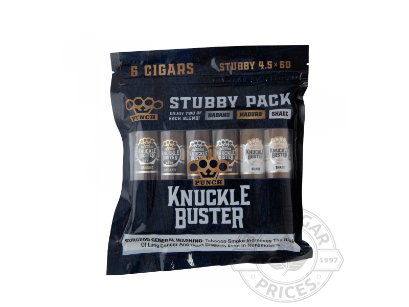 Punch Knuckle Buster Stubby Fresh Pack - 6 Cigars