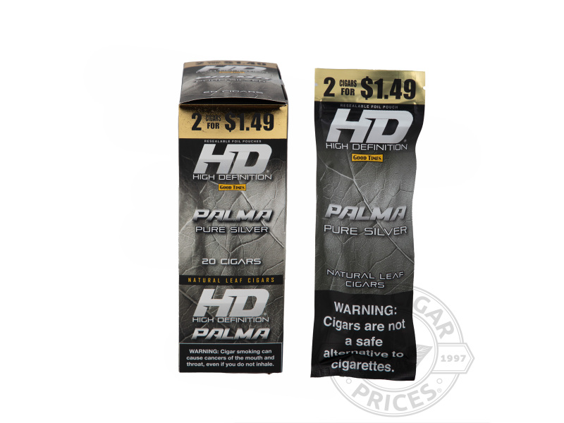 Good Times HD Palma Pure Silver 2 For $1.49 - Carton - 20 Total Cigars