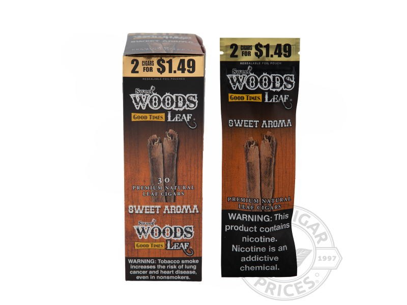 Good Times Sweet Woods Sweet Aroma 2 For $1.49 - Carton - 30 Total Cigars