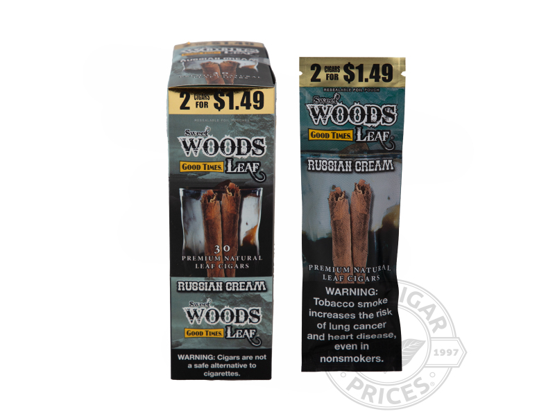 Good Times Sweet Woods Russian Cream 2 For $1.49 - Carton - 30 Total Cigars