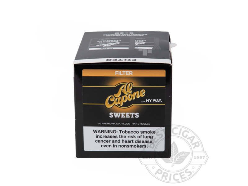 Al Capone Sweets Cognac Filtered NYC - Small Packs: 100 Cigarillos