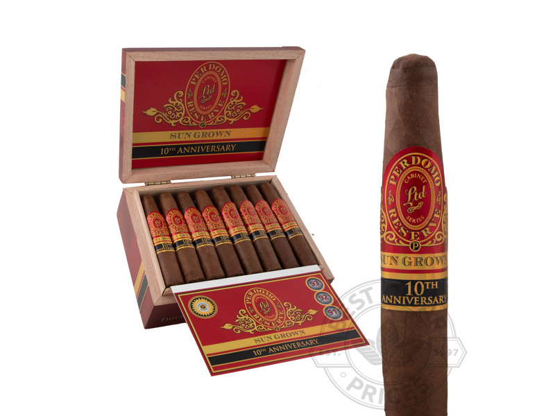Perdomo Reserve 10th Anniversary Box-Pressed Sun Grown Figurado - 25 Cigars